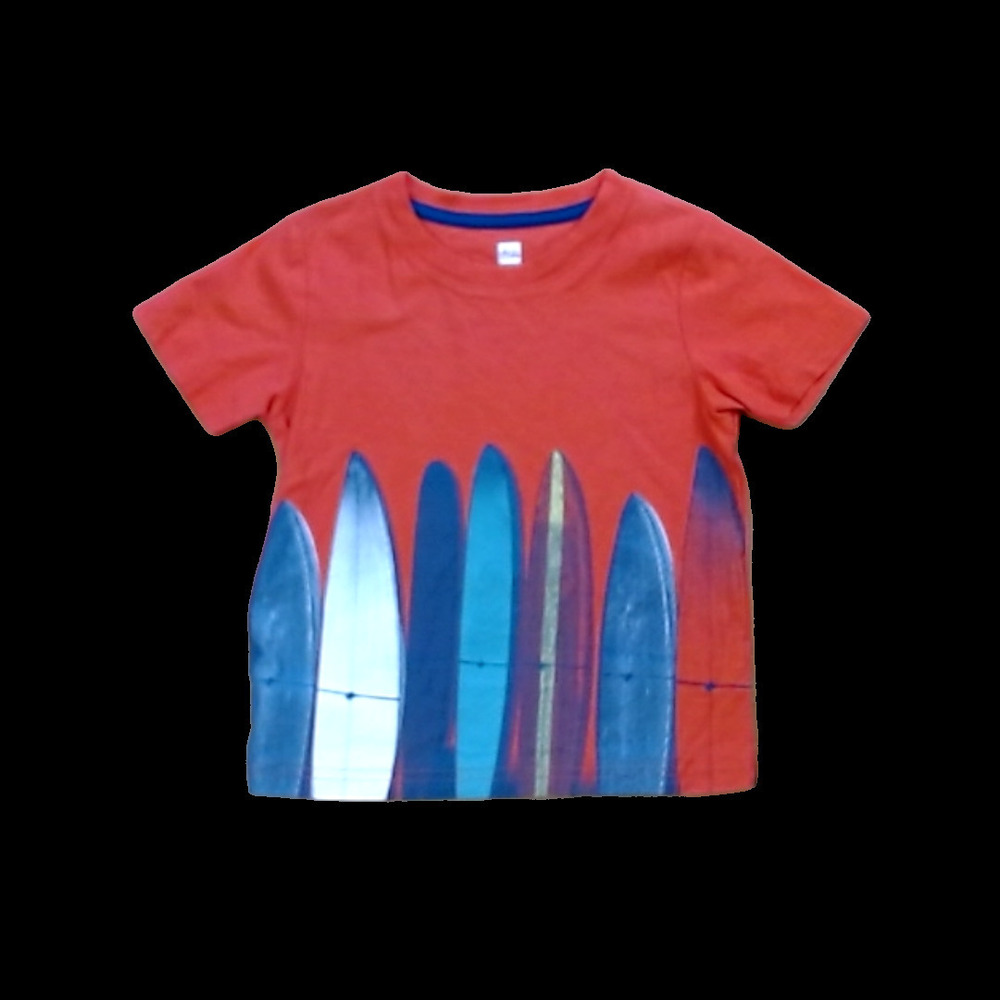 Tea Collection Boys Red | Surf Boards Shirt size: 3T